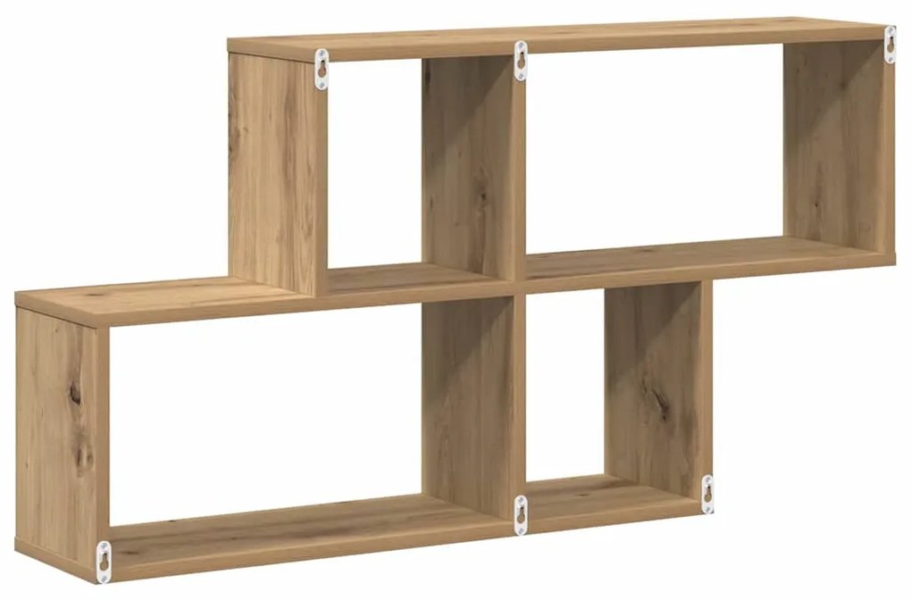 Fali Polc polcokkal kézműves tölgy 100 x 20 x 53 cm Faanyag