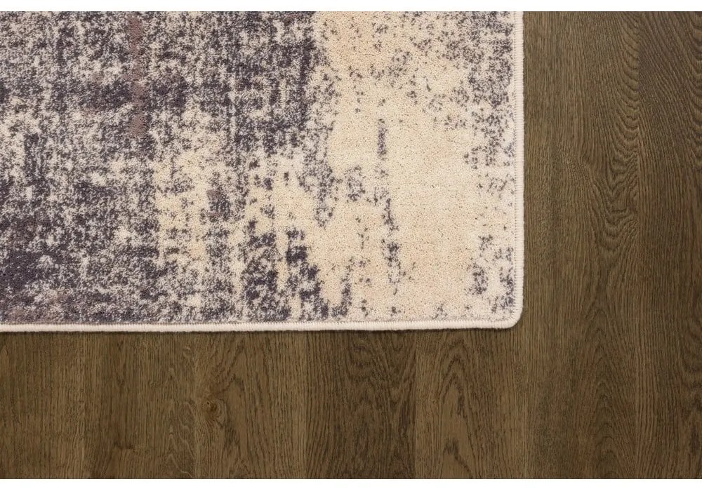 Rózsaszín-bézs gyapjú szőnyeg 160x240 cm Braque alabaster – Agnella