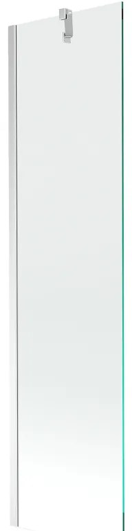 Mexen Next 1 szárnyas kádparaván 50 x 150 cm, Átlátszó, Króm - 895-050-000-00-00-01