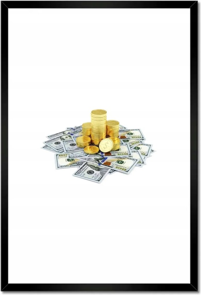 Poszterek keretben 40x60 Dollár Pénz Bilon