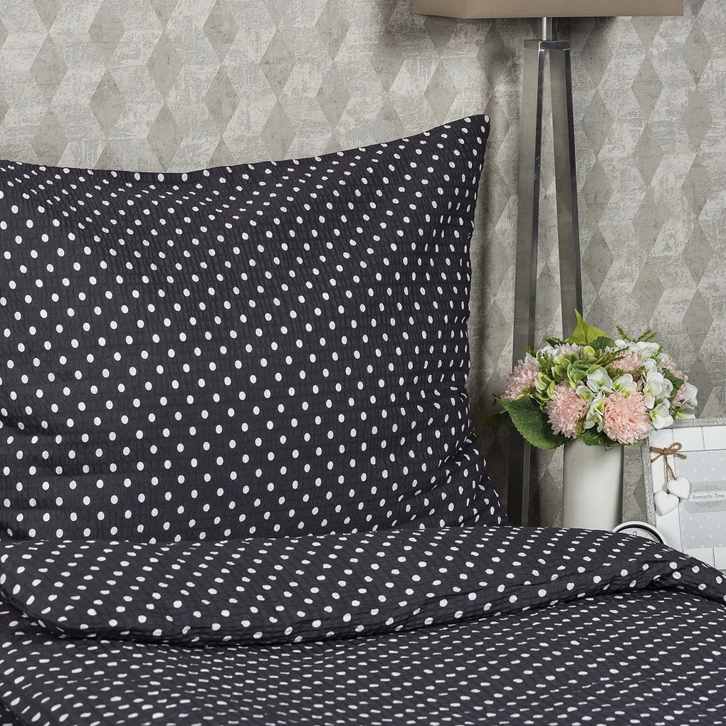 4Home szürke pöttyös krepp ágyneműhuzat