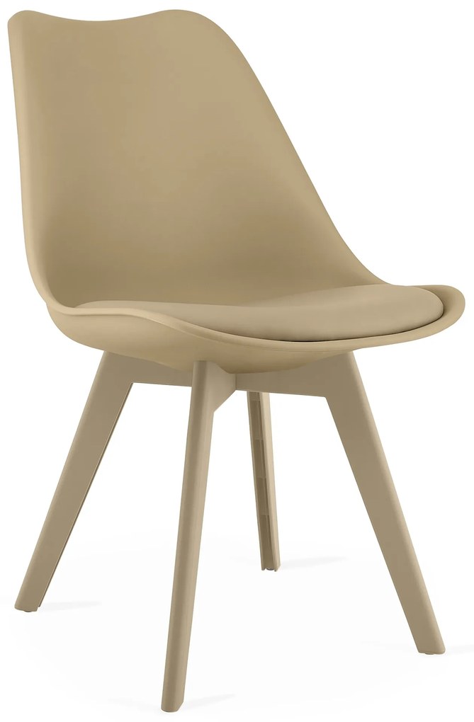 Bézs szék BALI MARK bézs lábakkal