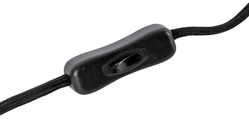 Design asztali lámpa fekete füstüveggel - Dome