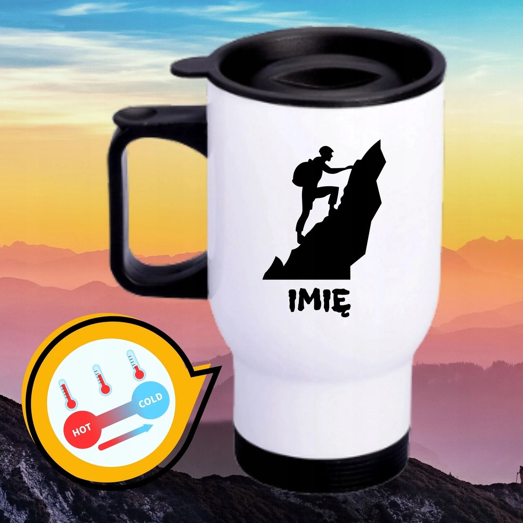 Bögre Fehér Thermo Vicces Ajándék A Neved