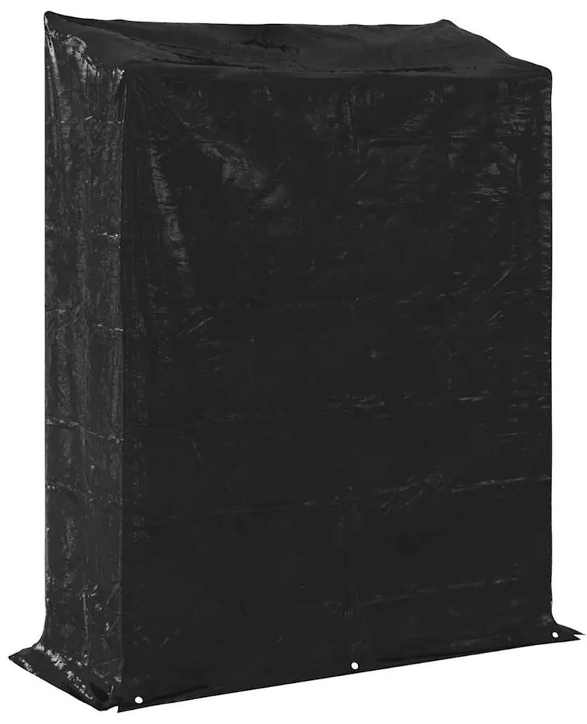 tűzifa állvány esővédővel 150x60x200 cm horganyzott acél