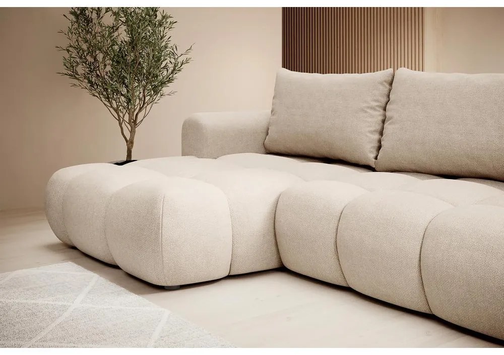 Sarokkanapé Ombre (B) (bézs + fekete) . 1099485