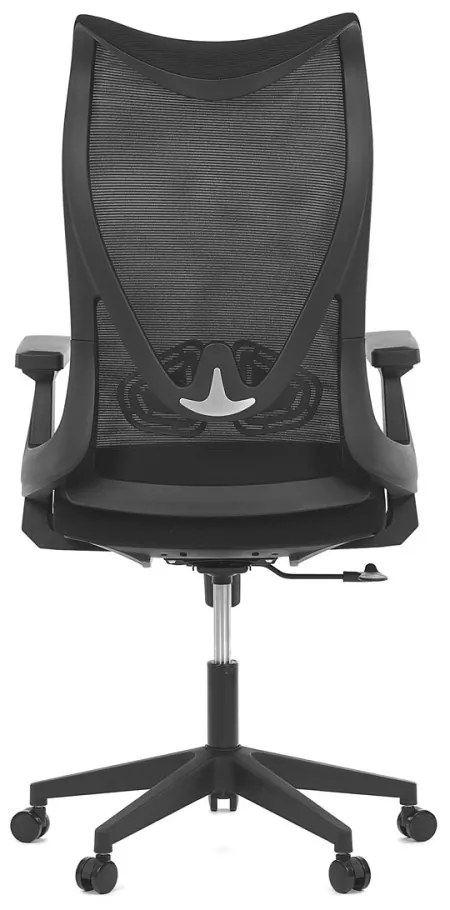 Scaun pivotant de birou negru cu design unic. KA-S248