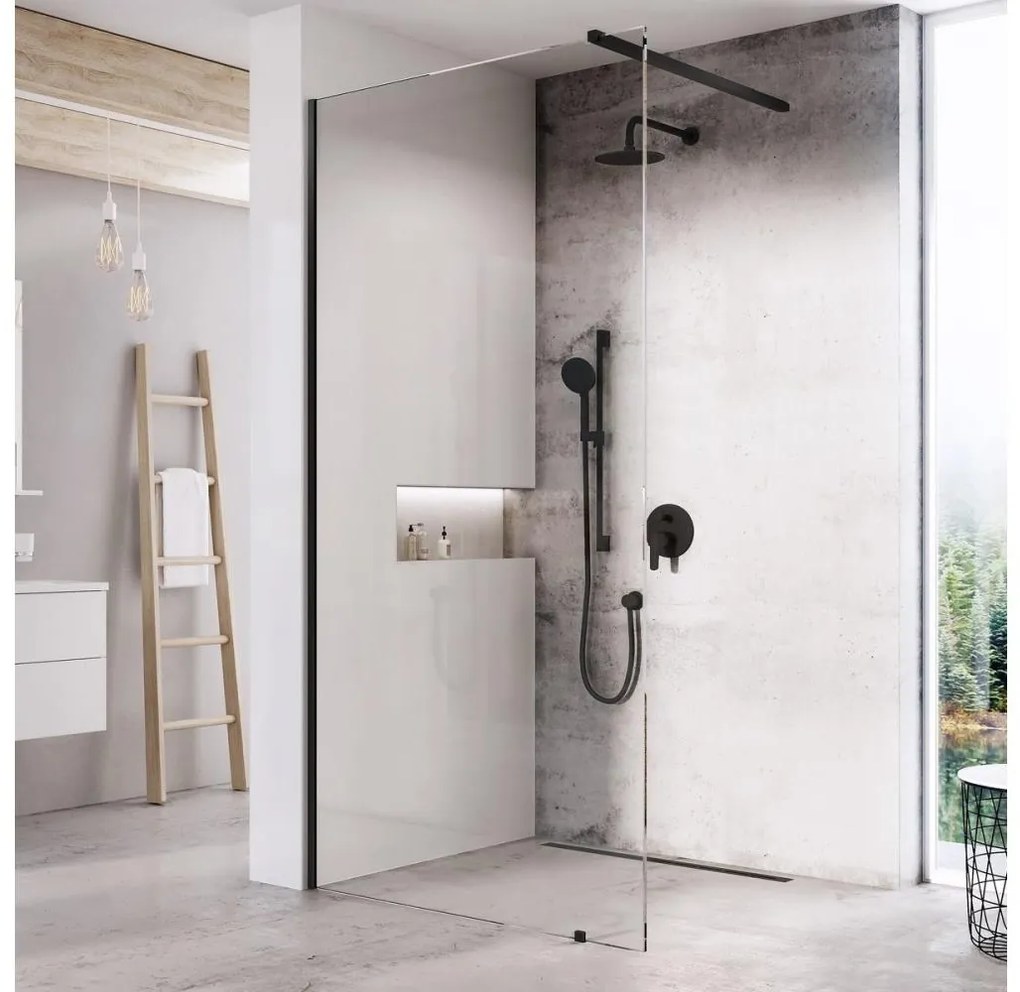 Ravak GW9WA030SZ1 - WALK-IN zuhanykabin 120x200 cm fekete