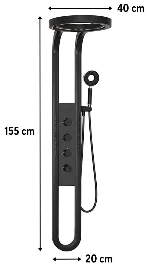 Aquajet hidromasszázs zuhanypanel