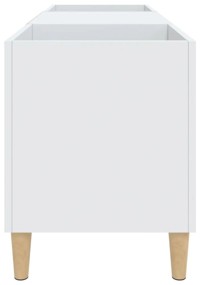 fehér, rétegelt lemezszekrény 121 x 38 x 48 cm, fa textúra