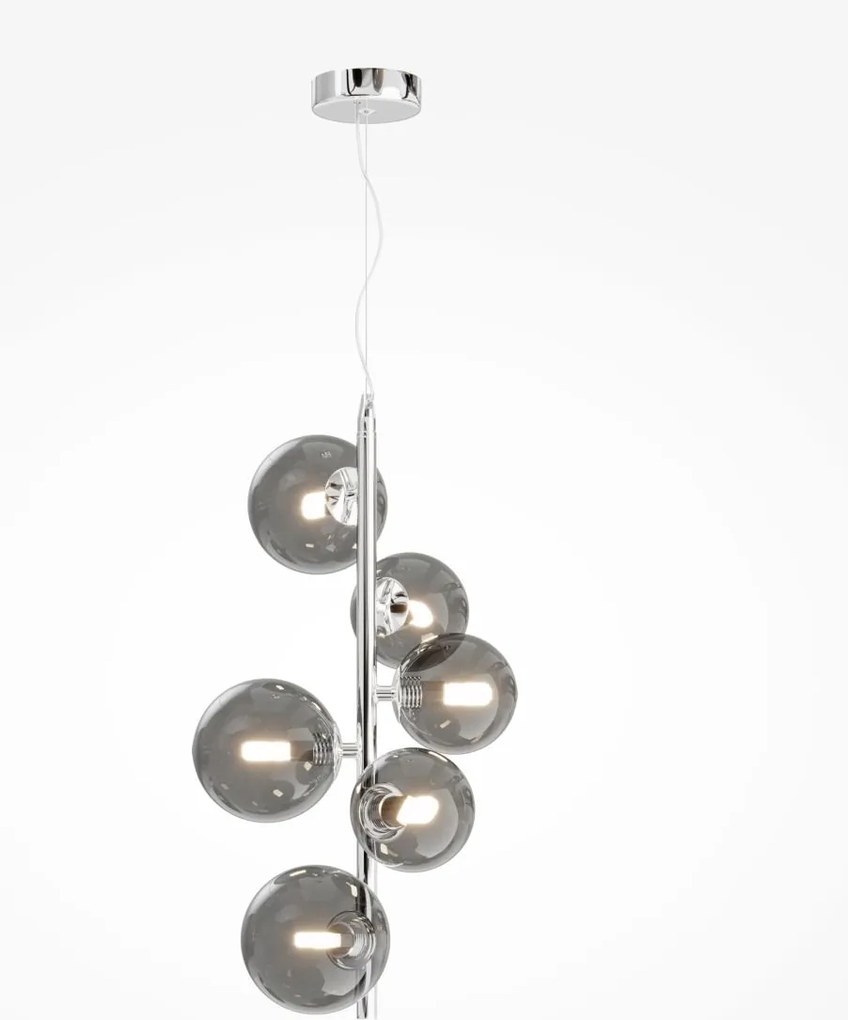 Maytoni glamour modern függeszték dallas króm füstös mymod545pl-06ch