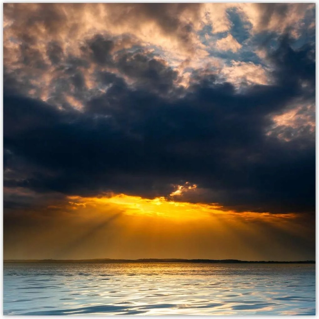 Poszterek 100x100 Tenger Napfelhők