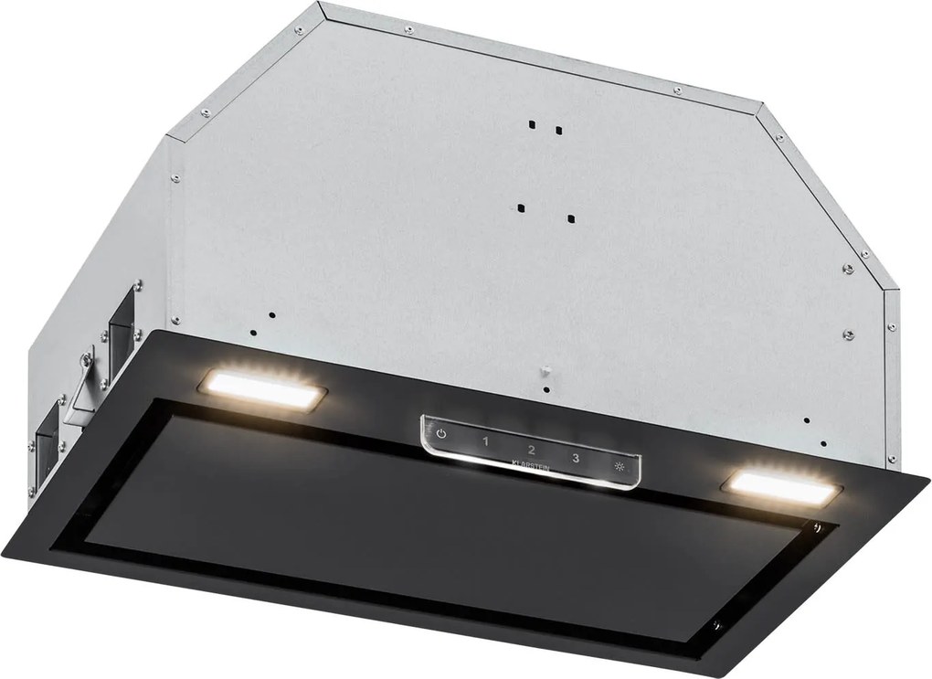 Klarstein Camila beépíthető 60 cm-es, 369 m³/ó LED Touch rozsdamentes acél páraelszívó