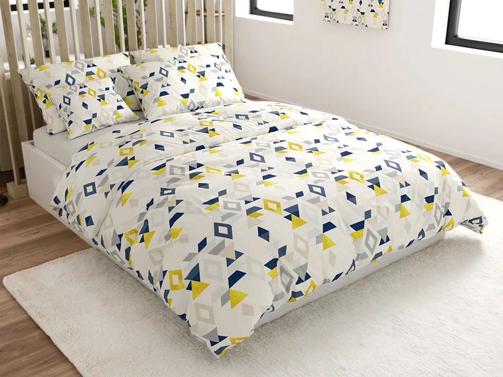 Mikroszálas ágyneműhuzat GEOMETRICA színes Ágyneműhuzat mérete: 2 db 70 x 90 cm | 200 x 220 cm