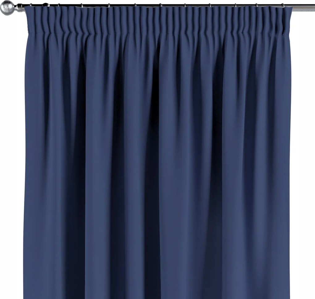 Függöny ráncoló szalaggal 1 db 140x260cm kék