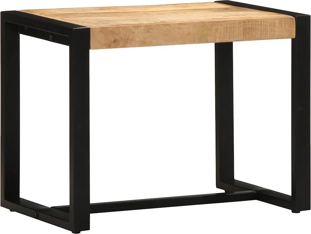 vidaXL tömör nyers mangófa pad 110 x 35 x 51 cm