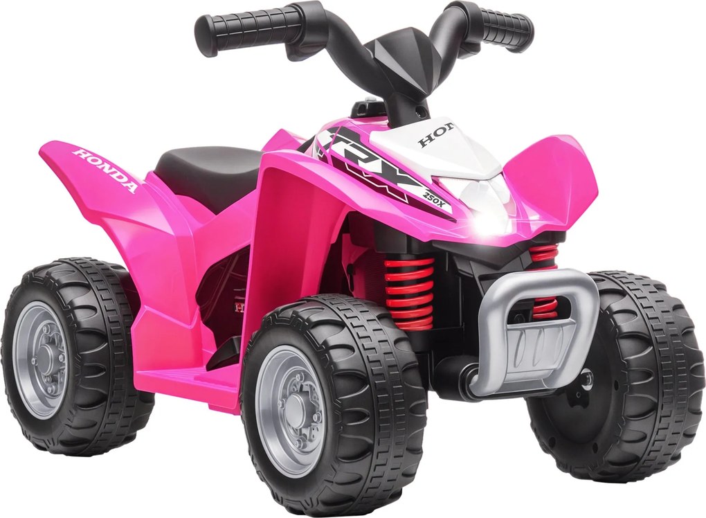 AIYAPLAY Elektromos Quad 18-36 Hónapos Gyerekeknek HONDA Licenc 6V Akkumulátoros Jármű LED Fényszórókkal, Kürttel, 2,8 km/h Sebességgel - 65,5x38,5x43