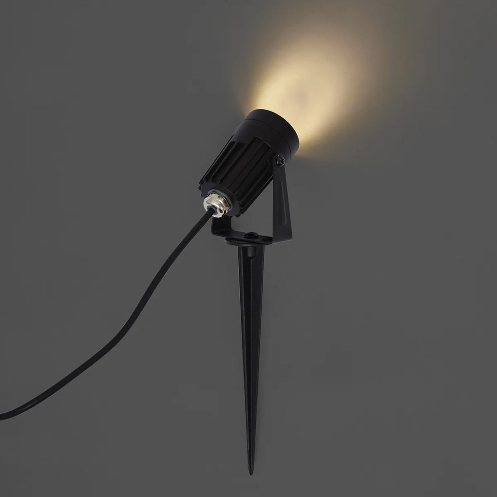 Modern 12V-os spotlámpa fekete LED-del IP67 - Voltaire Pico