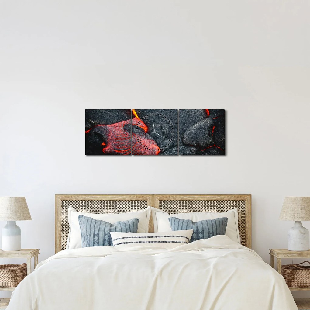 Kép - Láva (órával) (90x30 cm)