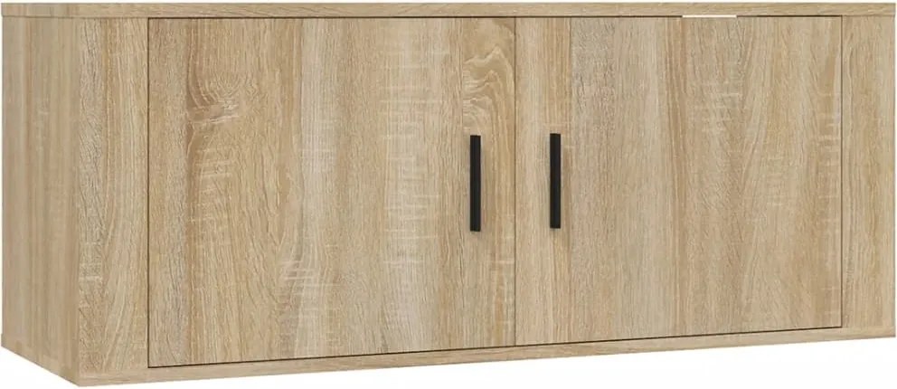 vidaXL sonoma tölgy fali TV-szekrény 100x34,5x40 cm