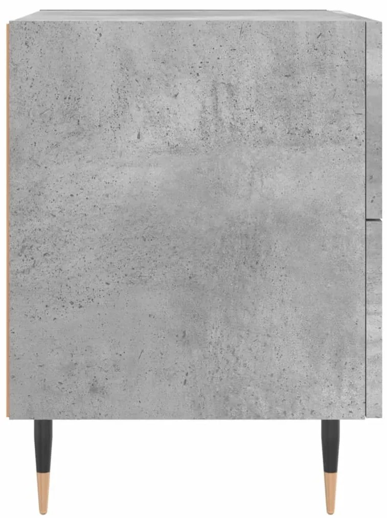 betonszürke szerelt fa éjjeliszekrény 40 x 35 x 47,5 cm
