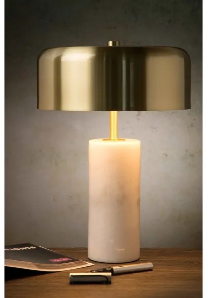 Lucide 34540/03/31 - Asztali lámpa MIRASOL 3xG9/7W/230V fehér/arany