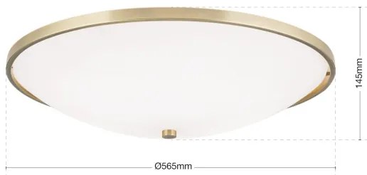 Orion DL 7-531/56 - Mennyezeti lámpa AIDA 5xE27/60W/230V átm. 56,5 cm réz