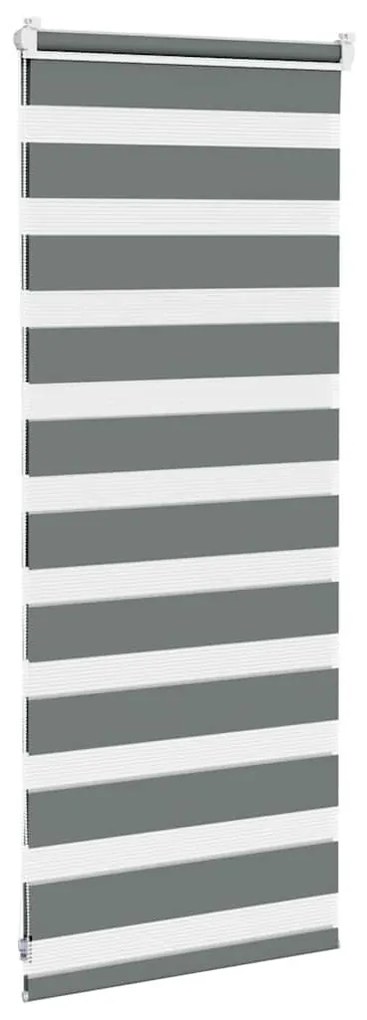 zebrafüggönnyel sötét szürke szövetszélesség 60,9 cm poliészter