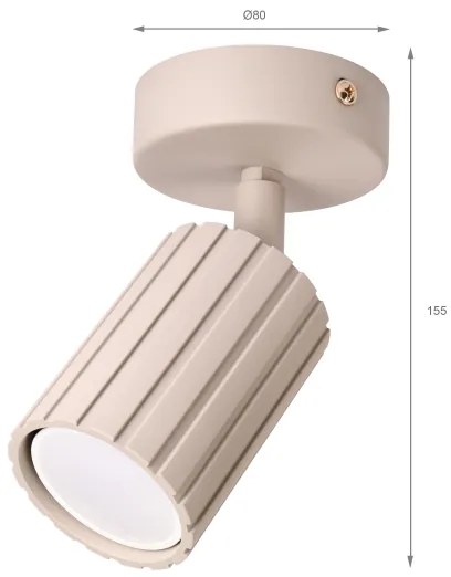 Brilagi - Irányítható spotlámpa CRISPINA 1xGU10/10W/230V bézs