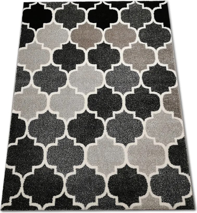 Szőnyeg 120x170 Szürke Fríz Modern Hálószoba Nappali Divatos