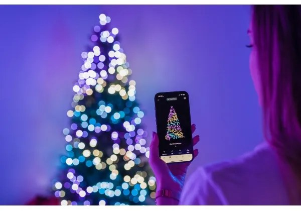 Twinkly TG70P4425P01 - LED RGBW karácsonyfa TREE 435xLED 2,1 m Wi-Fi