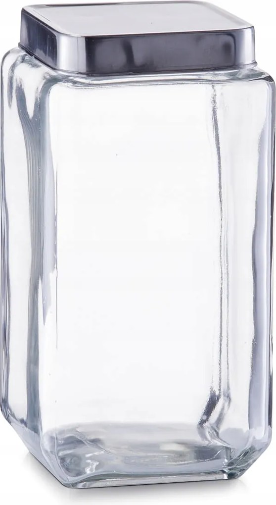 Zeller, Üveg tartály acél fedéllel, 2L