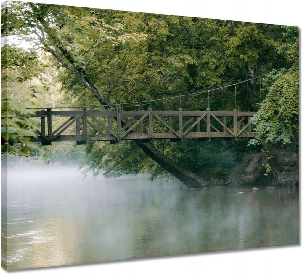Vászonkép 50x40 Híd Építészet Tájkép