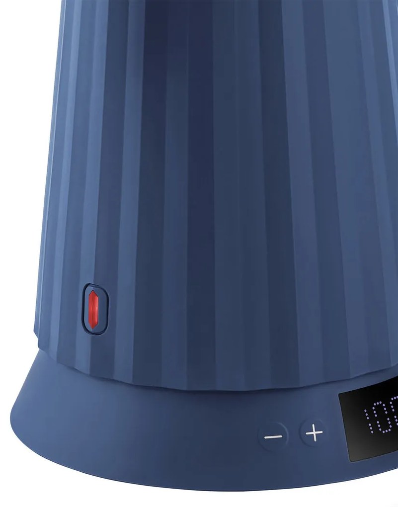 Plissé 1,7 literes elektromos vízforraló vízhőmérséklet-szabályozással, kék - Alessi