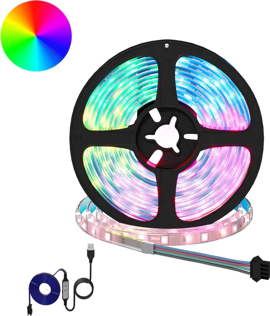 vidaXL LED szalag 2 pcs Fekete és Átlátszó 2500 mm Réz és műanyag
