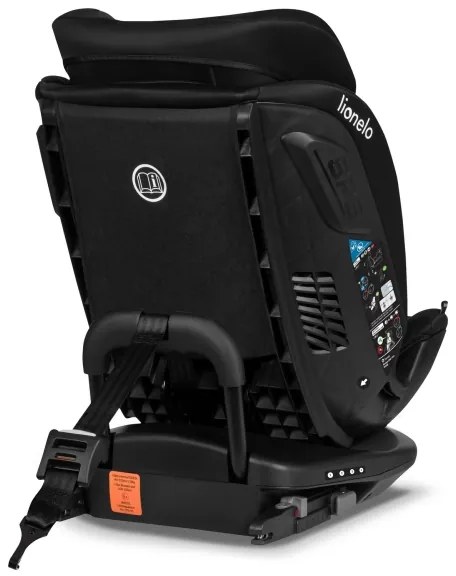 Lionelo - Forgatható autósülés alappal BASTIAAN i-Size 40-150 cm fekete karbon