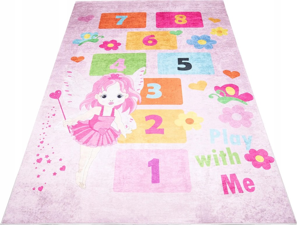 Gyerek Szőnyeg Színes 80x150 Tündér Virágok