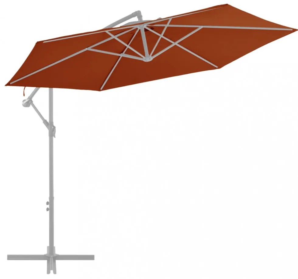 terrakotta konzolos napernyő csereponyva 300 cm