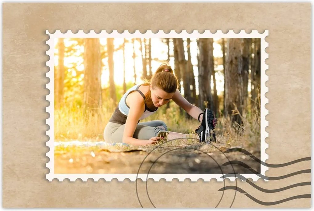 Poszterek 120x80 Stretching a természetben