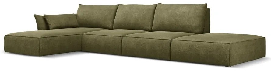 Zöld sarokkanapé (bal oldali) Vanda – Mazzini Sofas