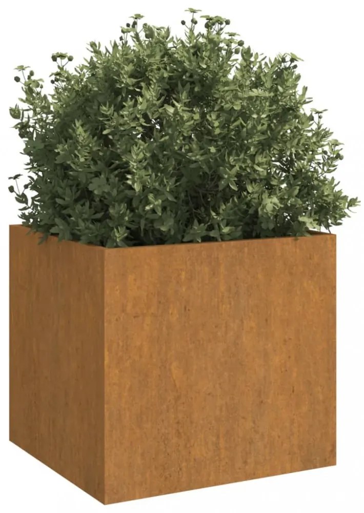corten acél növénytartó 49x47x46 cm
