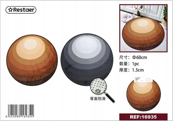 Kerek flanel padlószőnyeg átmérő 60 cm