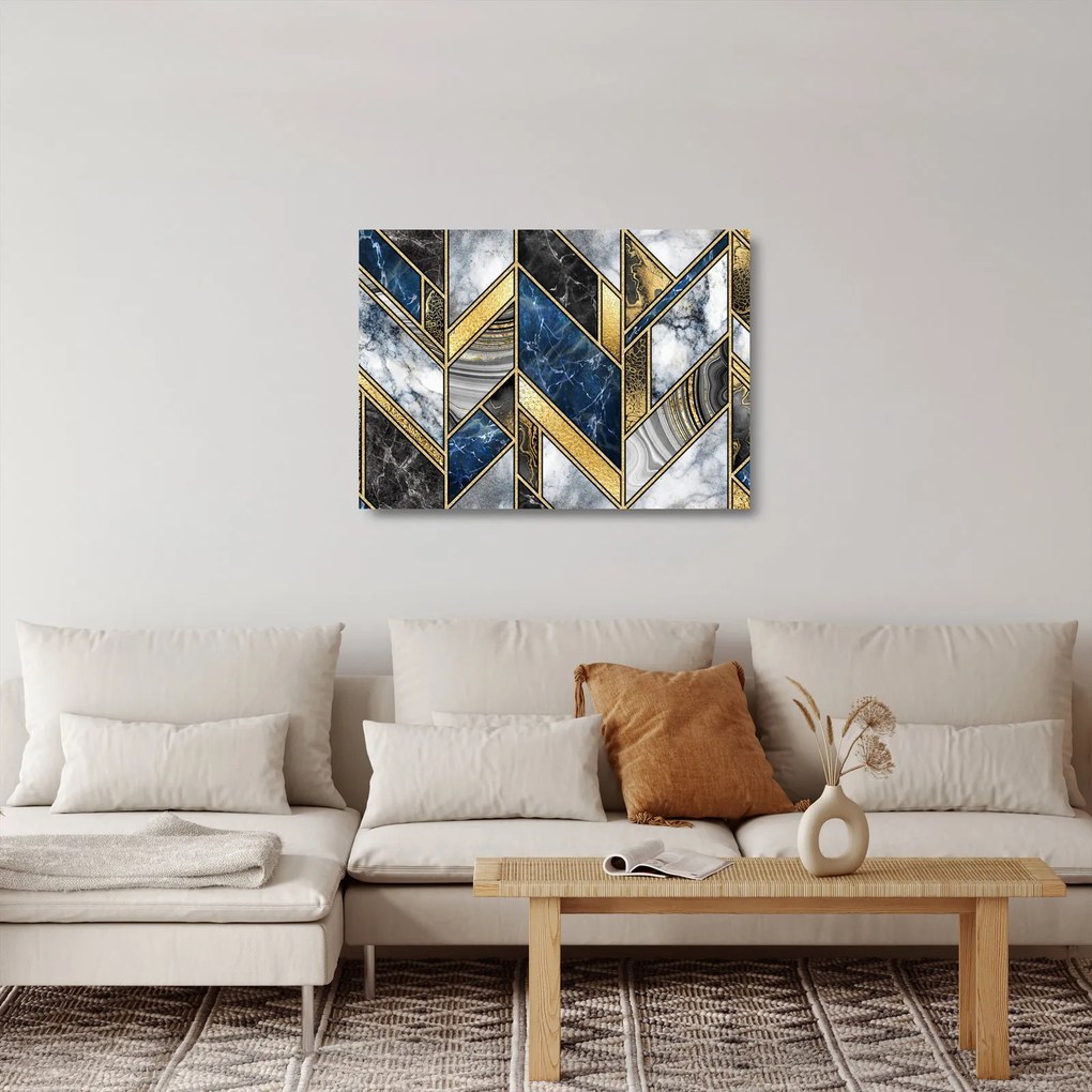 A művészi absztrakció képe (üvegen) (70x50 cm)