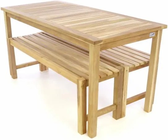 DIVERO Kerti bútor készlet 150 cm tíkfa