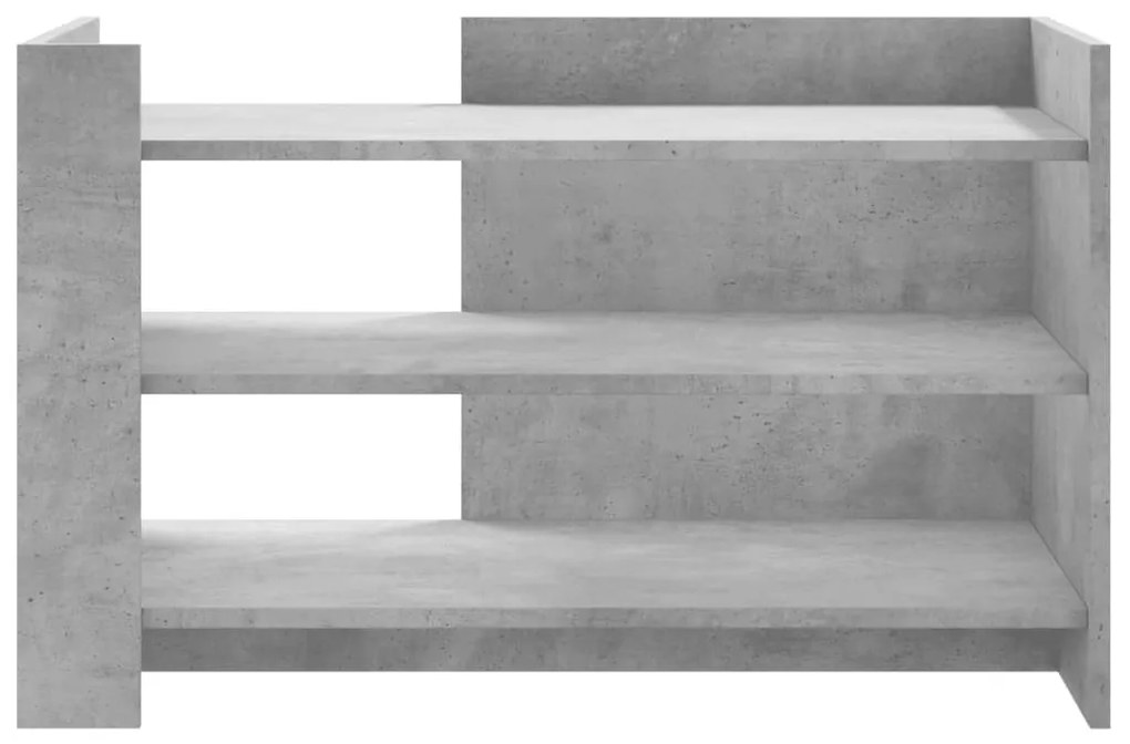 Betonszürke szerelt fa dohányzóasztal 80 x 50 x 50 cm