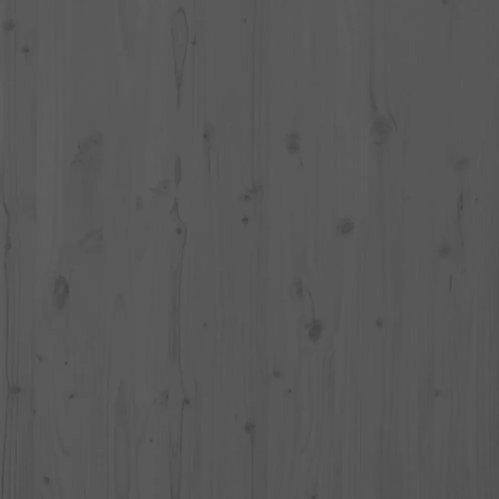 szürke tömör fenyőfa fali fejtámla 106 x 3 x 91,5 cm
