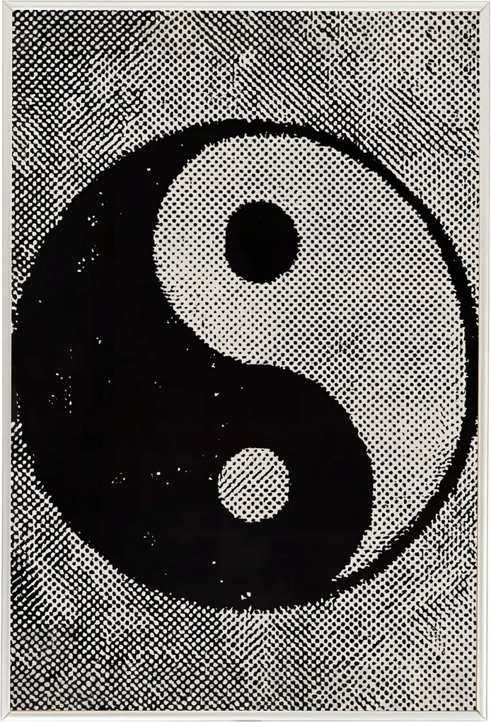 Poszter Alumínium Keret Harmónia Egyensúly Yin Yang Raszter Grafika 40x60