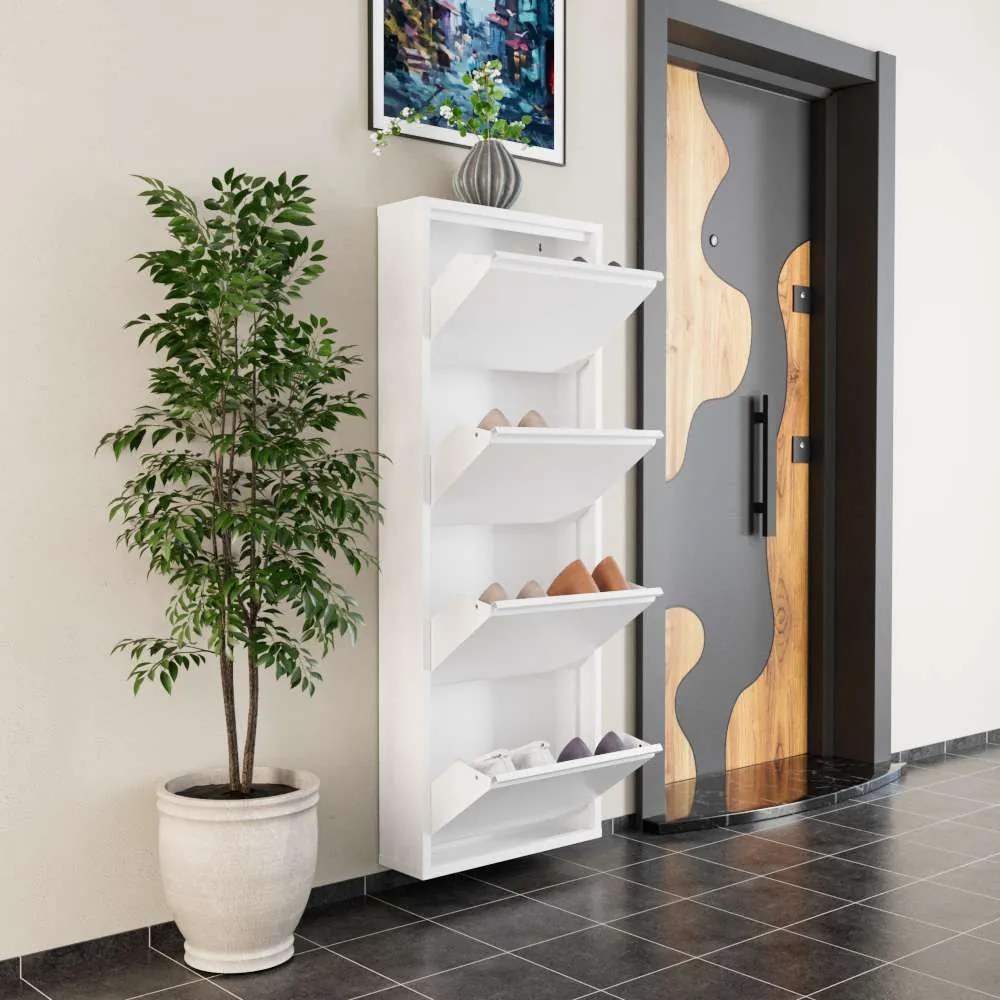 Cipősszekrény, fehér, 50 cm – TR159ORN1105