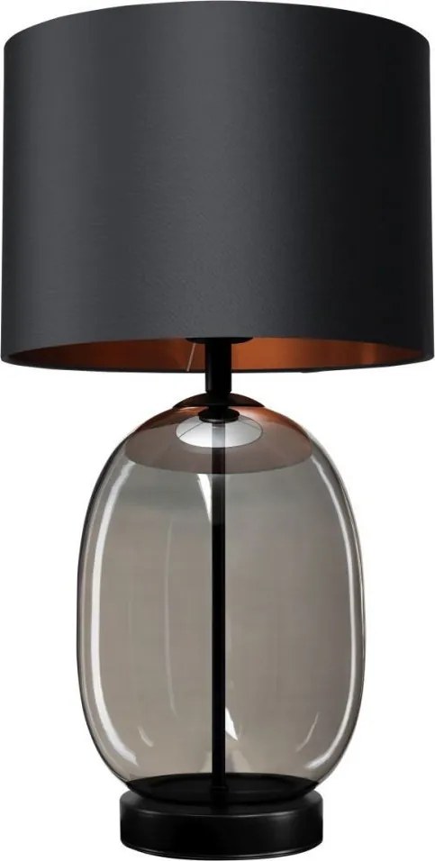 Kaspa SALVADOR BLACK 41126102 Asztali lámpa 1x25W/E27 IP20
