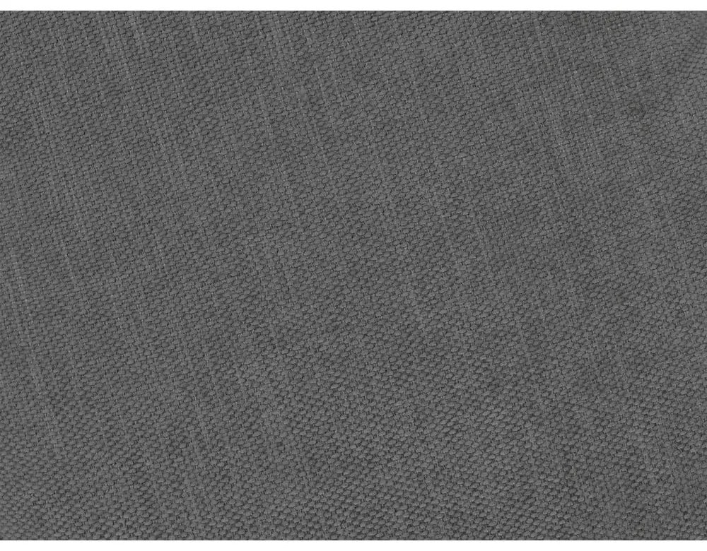 Sötétszürke kinyitható-tárolóhelyes sarokkanapé (jobb oldali-L alakú) Fuji – Bobochic Paris